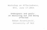 Undergoers and goals: on measuring out and being affected 1 Workshop on Affectedness, NTU, June 17-20th Boban Arsenijević, University of Niš.