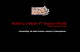 Building a Better IT Support Model: Making Banner Work Presented by: Bill Balint, Indiana University of Pennsylvania.