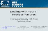 Ian M. Harper, CISA, CISM, CISSP Chief Technology Officer Ian.Harper@twminc.com Dealing with Your IT Process Failures Improving Security with Root Cause.