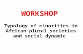 Typology of minorities in African plural societies and social dynamic WORKSHOP.