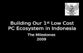 Building Our 1 st Low Cost PC Ecosystem in Indonesia The Milestones 2009.