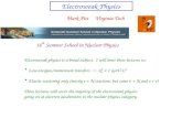 Electroweak Physics Mark Pitt Virginia Tech Electroweak physics is a broad subject. I will limit these lectures to: Low energies/momentum transfers