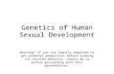 Genetics of Human Sexual Development Warning! If you are legally required to get parental permission before viewing sex-related material, please do so.