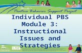 Individual PBS Module 3: Instructional Issues and Strategies.