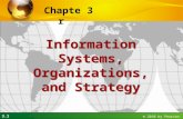3.1 © 2010 by Pearson 3Chapter Information Systems, Organizations, and Strategy.