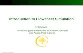 ©2000 AspenTech. All Rights Reserved. Introduction to Flowsheet Simulation Objective: Introduce general flowsheet simulation concepts and Aspen Plus features.