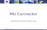© DIAMOND SA / 03-01 / 1 MU Connector High density optical miniature unit.