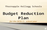 Budget Reduction Plan for the 2010-11 school year.