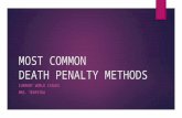 MOST COMMON DEATH PENALTY METHODS CURRENT WORLD ISSUES MRS. TERPSTRA.