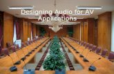 Designing Audio for AV Applications. Professional Audio Consultants UK Distribution & Wholesale.