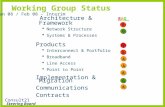 Consult21 Steering Board Working Group Status RAGRAG Jan 08 / Feb 08 - Interim Architecture & Framework  Network Structure  Systems & Processes Products.