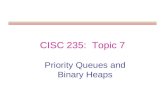 CISC 235: Topic 7 Priority Queues and Binary Heaps.