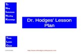 T o H elp I ndividuals N eeding K nowledge T hink L isten C ount 12/03/2009 Dr. Hodges’ Lesson Plan.