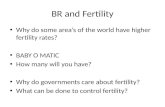 BR and Fertility Why do some area’s of the world have higher fertility rates? BABY O MATIC How many will you have? Why do governments care about fertility?