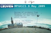 MPHASIS 8 May 2009 Review of evidence from Belgium and preliminary findings of the “SILC-CUT” pilot survey Prof Dr. Ides Nicaise & Sebastiano Cincinnato.