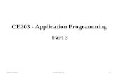 CE203 - Application Programming Autumn 2013CE203 Part 31 Part 3.