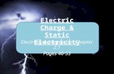 Electric Charge & Static Electricity Electricity & Magnetism Chapter 2.1 Pages 46-53.