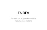 FNBFA Federation of New Brunswick Faculty Associations.