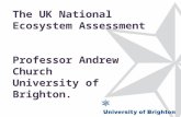 The UK National Ecosystem Assessment Professor Andrew Church University of Brighton. a.church@brighton.ac.uk.