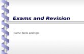 Exams and Revision Some hints and tips. Fear and loathing of exams  How many of these do you agree with?   I think I should have read everything on.