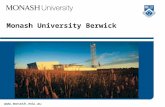 Www.monash.edu.au Monash University Berwick.  2 Top student in MGW1501 Tourism Principles and Practice “I like Berwick Monash University.