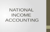 NATIONAL INCOME ACCOUNTING. NATIONAL INCOME ACCOUNTING INCOME AND EXPENDITURE 1. Income is the earnings of individuals. 2. The income of a corporation.