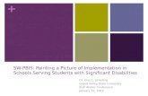 + SW-PBIS: Painting a Picture of Implementation in Schools Serving Students with Significant Disabilities Dr. Amy L. Schelling Grand Valley State University.