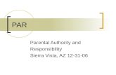PAR Parental Authority and Responsibility Sierra Vista, AZ 12-31-06.