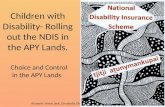 Children with Disability- Rolling out the NDIS in the APY Lands. : Choice and Control in the APY Lands Artwork: Anne Jack, Ernabella SA.