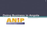 Doing Business in Angola 1 Angolan National Private investment Agency.