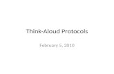 Think-Aloud Protocols February 5, 2010. Today’s Class Probing Question Think-Aloud Protocols Assignments.