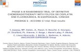 PHASE II-III RANDOMISED TRIAL OF DEFINITIVE CHEMORADIOTHERAPY WITH FOLFOX OR CISPLATIN AND FLUOROURACIL IN ESOPHAGEAL CANCER PRODIGE 5 - ACCORD 17 trial: