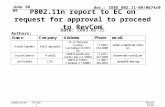 Doc.: IEEE 802.11-09/0674r0 Submission June 2009 Bruce Kraemer, Marvell; Adrian Stephens, Intel Corporation Slide 1 P802.11n report to EC on request for.