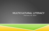 MULTICULTURAL LITERACY February 10, 2014. INTRODUCTION  1. What is jazz music?  2. Can you name anyone involved in jazz music?  3. Can you name major.