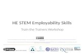 HE STEM Employability Skills Train the Trainers Workshop Enhancing the Employability of STEM Student Ambassadors - resources by Enhancing the Employability.