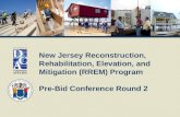 New Jersey Reconstruction, Rehabilitation, Elevation, and Mitigation (RREM) Program Pre-Bid Conference Round 2.
