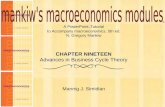 Chapter Nineteen1 A PowerPoint  Tutorial to Accompany macroeconomics, 5th ed. N. Gregory Mankiw Mannig J. Simidian ® CHAPTER NINETEEN Advances in Business.