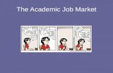 The Academic Job Market. State of the market The American Job Market vs The New Zealand Market American market is bigger, more competitive, and has.