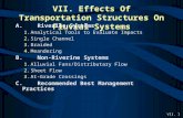 VII. 1 VII. Effects Of Transportation Structures On Fluvial Systems A.Riverine Systems 1.Analytical Tools to Evaluate Impacts 2.Single Channel 3.Braided.