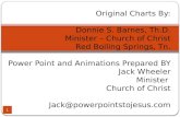 1 Original Charts By: Donnie S. Barnes, Th.D. Minister – Church of Christ Red Boiling Springs, Tn. Power Point and Animations Prepared BY Jack Wheeler.