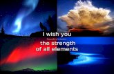 I wish you the strength of all elements I wish you the strength of all elements Please switch on loudspeakers.
