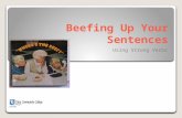 Beefing Up Your Sentences Using Strong Verbs NEC FACET Center.