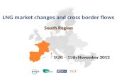South Region LNG market changes and cross border flows SGRI – 15th November 2013.