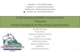 Critical Areas Public Involvement Process Initial Feedback to Planning Commission Aquifer Recharge Flood Plains Important Habitat & Species Volcanic Lahar.