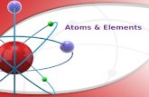 Atoms & Elements. What is an atom? An atom is the smallest particle of an element that retains its identity in a chemical reaction. Word origin: atom.