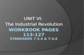 UNIT VI: The Industrial Revolution. The Rise Of Industry  While political revolutions swept through Europe and the Americas, an economic revolution shook.