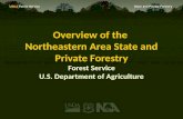 USDA Forest Service State and Private Forestry Overview of the Northeastern Area State and Private Forestry Forest Service U.S. Department of Agriculture.
