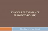 SCHOOL PERFORMANCE FRAMEWORK (SPF) Clark County School District.