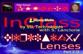 High School Part 2 /2 by SSL Technologies Physics Ex-53 Click THE EYE The eye is an optical “instrument”. It contains a converging lens used to focus.