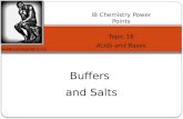 Buffers and Salts IB Chemistry Power Points Topic 18 Acids and Bases .